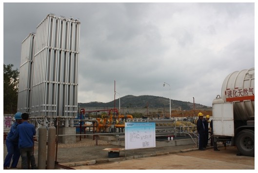 我市首座LNG釋放站建成，燃?xì)獗９┠芰⒂兴嵘?>                            <div   id="plz3p9n9ntz"   class="con">
                                <span id="plz3p9n9ntz"    class="title">我市首座LNG釋放站建成，燃?xì)獗９┠芰⒂兴嵘?/span>
                                <p class="des">
	10月30日，我市首座液化天然氣（LNG）釋放站在北部新城高中壓站內(nèi)建成并投入運(yùn)行，現(xiàn)每天的正常補(bǔ)充量達(dá)到3萬方。該站設(shè)計(jì)氣化能力3000方/小時(shí)，如連續(xù)氣化可以增加供應(yīng)量8萬方/日，將提升我市燃?xì)獗９┠芰Α?


	&nbsp;


	我市由于處于川氣東送供氣范圍，受上游供氣不足等因素影響，氣源一直較為緊張。隨著天然氣市場(chǎng)的快速發(fā)展，客戶量不斷增加，特別是工業(yè)客戶的增加和增產(chǎn)，用...</p>
                            </div>
                            <div   id="plz3p9n9ntz"   class="time">
                                <span id="plz3p9n9ntz"    class="day">27</span>
                                <span id="plz3p9n9ntz"    class="year-month">2013-11</span>
                            </div>
                        </a>
                    </li>
                                    </ul>
                <div   id="plz3p9n9ntz"   class="pagination">
                <a href=?pid=2&page=1 title=第1頁>1</a><a>...</a><a href=?pid=2&page=118 title=第118頁>118</a><a href=?pid=2&page=119 title=第119頁>119</a><a title=第120頁 class=